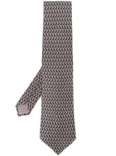 Hermès Pre-Owned галстук 2000-х годов с узором RMS180Z