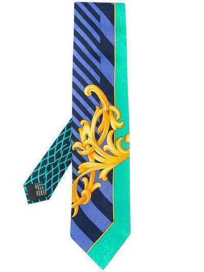 Versace Pre-Owned галстук с принтом Baroque VER339