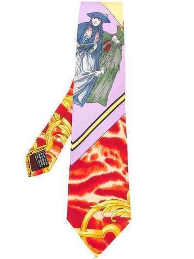 Versace Pre-Owned галстук с принтом VER282
