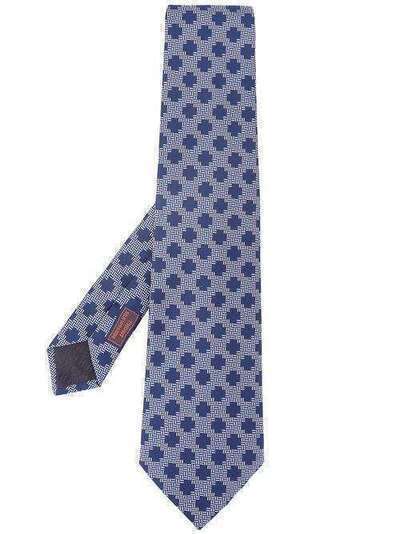 Hermès галстук с геометричным узором 2000-х годов MESH180