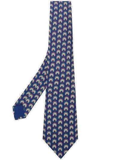Hermès Pre-Owned галстук 'Geige' с цветочным принтом HER180B