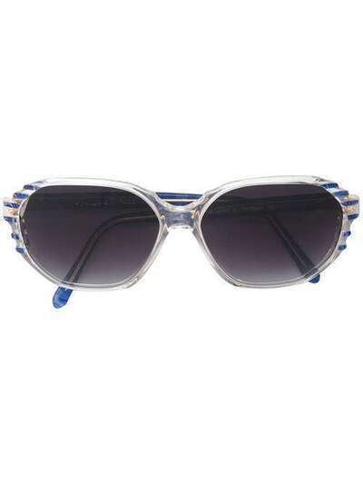 Yves Saint Laurent Pre-Owned солнцезащитные очки с логотипом YVS150BLU