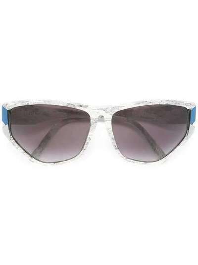 Krizia Pre-Owned солнцезащитные очки с геометрической оправой KRIZ150