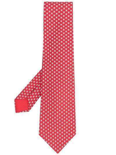 Hermès галстук 2010-х годов с геометричным принтом