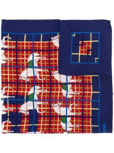 Hermès Pre-Owned шарф с принтом в клетку 130214