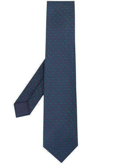 Hermès галстук с принтом 606111FA