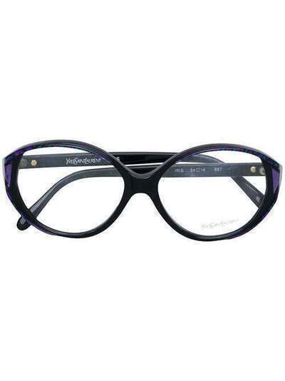 Yves Saint Laurent Pre-Owned очки в оправе с принтом YVE150B