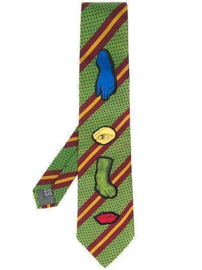 Jean Paul Gaultier Pre-Owned галстук 1990-х годов с принтом JPG2174