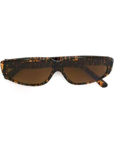 Moschino Pre-Owned солнцезащитные очки в квадратной оправе MSK250