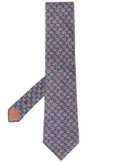 Hermès Pre-Owned галстук 2000-х годов с узором HER150AU