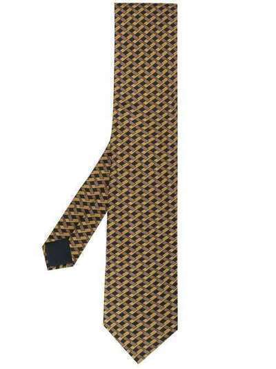 Hermès Pre-Owned галстук 2000-х годов с геометричным узором HERME180ABP