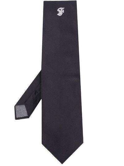 Gianfranco Ferré Pre-Owned галстук 1990-х годов с вышитым логотипом GFER120Y