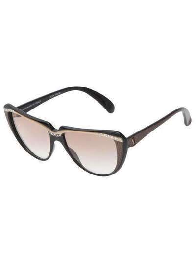 Yves Saint Laurent Pre-Owned солнцезащитные очки 'кошачий глаз' D222