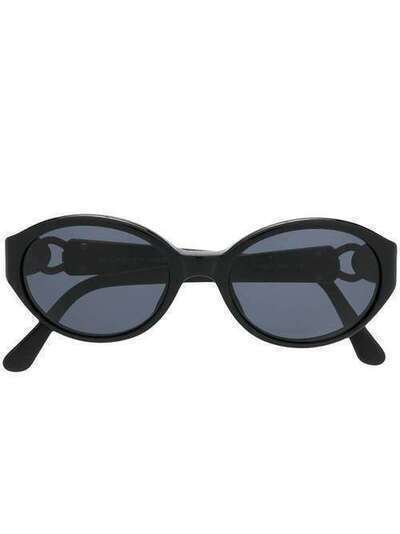 Yves Saint Laurent Pre-Owned солнцезащитные очки в овальной оправе 6557Y505140