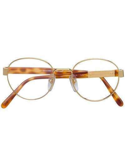 Moschino Pre-Owned круглые очки MOS180B