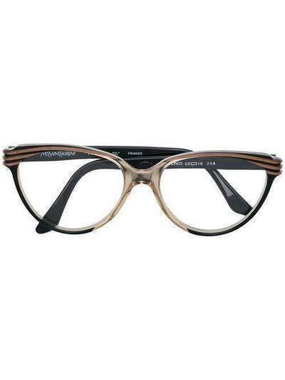 Yves Saint Laurent Pre-Owned очки в полосатой оправе YVE180E