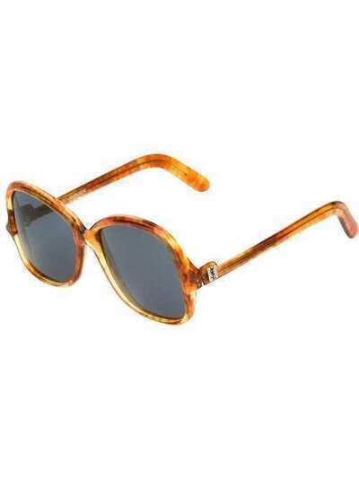 Yves Saint Laurent Pre-Owned солнцезащитные очки 'бабочка' BC182