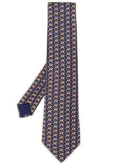 Hermès галстук с принтом HMES180