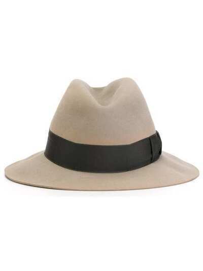 Hermès Pre-Owned шляпа-федора с лентой вокруг тульи 126615