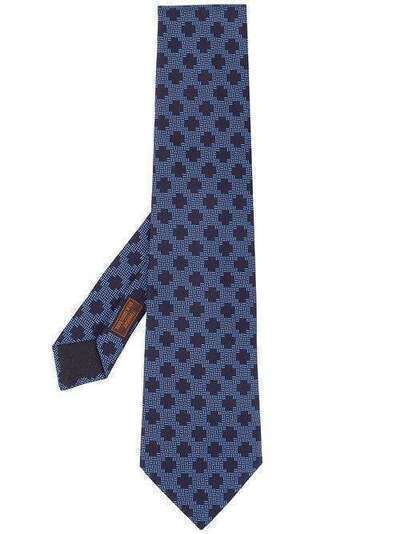 Hermès галстук с геометричным узором 2000-х годов HERS180B