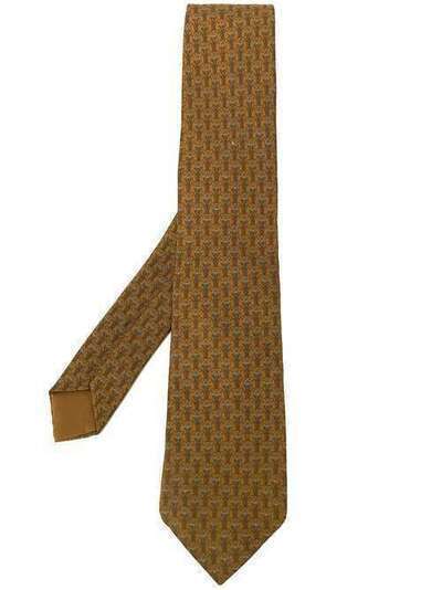 Hermès Pre-Owned галстук 2000-х годов с цветочным узором HERMES150C
