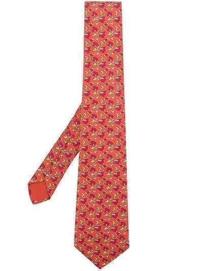 Hermès Pre-Owned галстук с принтом HER180AB
