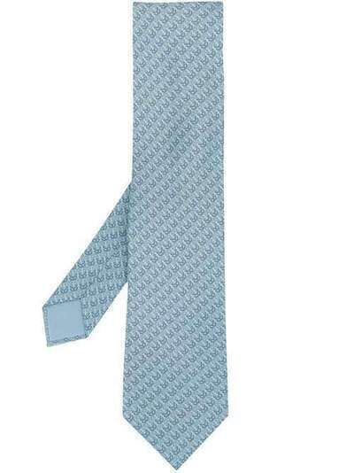 Hermès галстук с принтом 606037OA