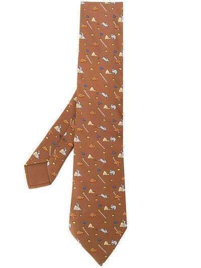 Hermès Pre-Owned галстук 2000-х годов с принтом HERME150U