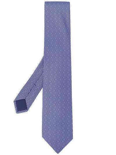 Hermès жаккардовый галстук 2000-х годов RME180H