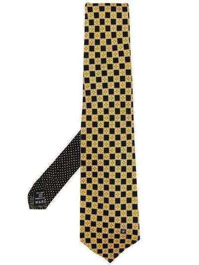 Versace Pre-Owned галстук в клетку VRS180N