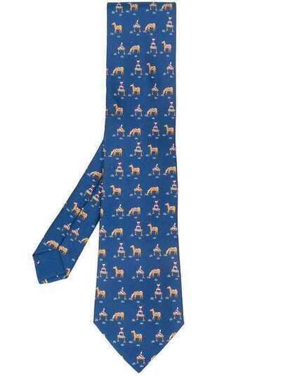 Hermès Pre-Owned галстук 2000-х годов с принтом HERM180I