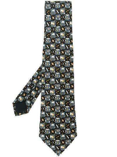 Hermès Pre-Owned галстук 2000-х годов с узором HERM180M