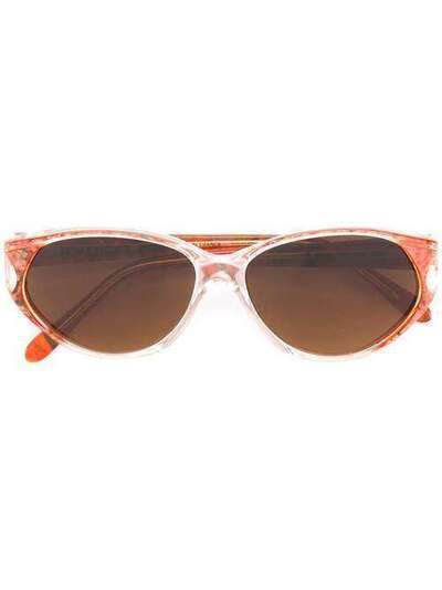 Givenchy Pre-Owned солнцезащитные очки в овальной оправе GIVE150CHY