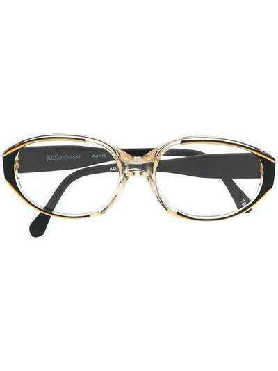 Yves Saint Laurent Pre-Owned овальные очки 1980-х годов YVESS150C
