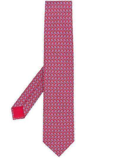 Hermès галстук 2010-х годов с принтом RMES180N