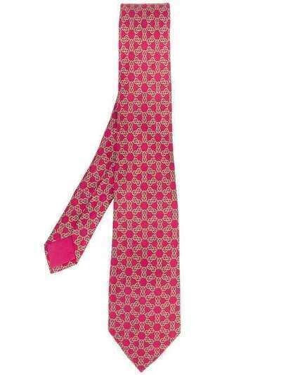 Hermès Pre-Owned галстук с принтом HRMSE150