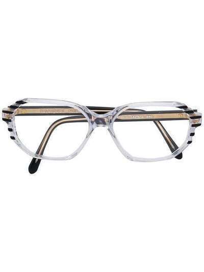 Yves Saint Laurent Pre-Owned очки в оправе в полоску VES150T