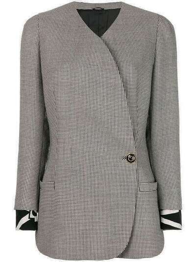Versace Pre-Owned куртка в клетку ACE1200