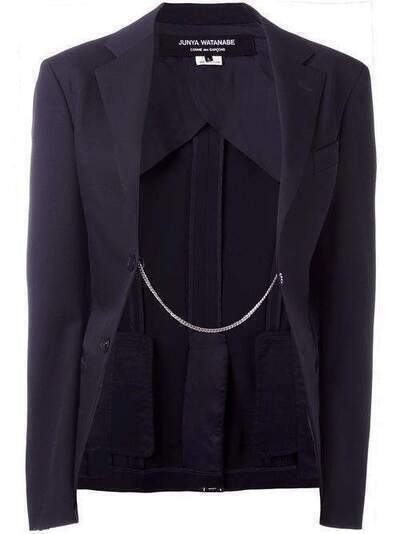 Junya Watanabe Comme des Garçons Pre-Owned пиджак с цепочной отделкой 126781
