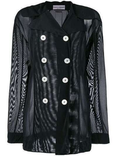 Dolce & Gabbana Pre-Owned прозрачная двубортная куртка GAB350A