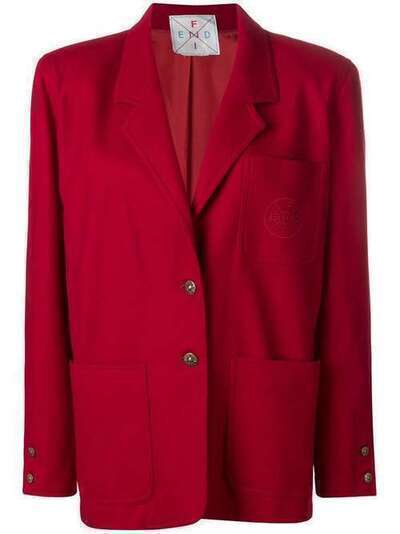 Fendi Pre-Owned пиджак прямого кроя FND250H