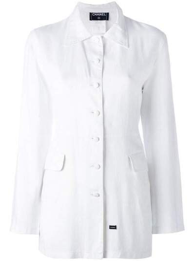 Chanel Pre-Owned пиджак рубашечного кроя CHA900NEL