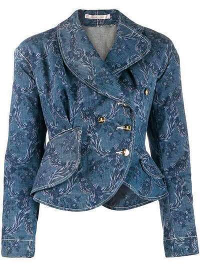 Vivienne Westwood Pre-Owned джинсовая куртка с цветочным принтом VW024