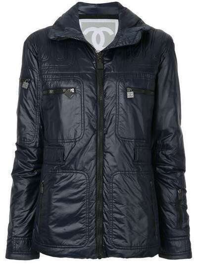 Chanel Pre-Owned дутая куртка с карманами P24067V14957
