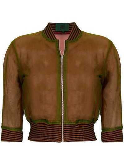 Jean Paul Gaultier Pre-Owned полупрозрачная куртка-бомбер JPG810A