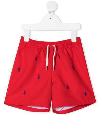 Ralph Lauren Kids плавки-шорты с вышитым логотипом