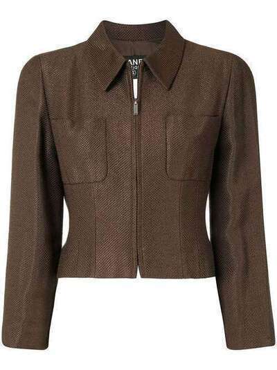 Chanel Pre-Owned куртка-рубашка 1999-го года на молнии 99PP13452V07588AE083