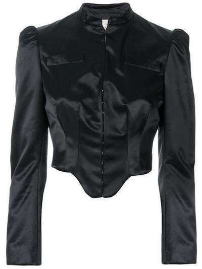 Romeo Gigli Pre-Owned укороченный структурированный пиджак ROM180F