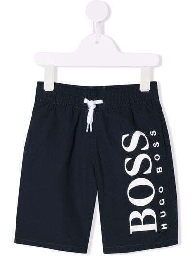 BOSS Kidswear плавки-шорты с логотипом