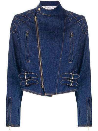 Christian Dior джинсовая байкерская куртка 2000-х годов DIO065A